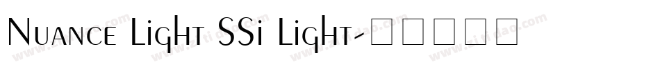 Nuance Light SSi Light字体转换